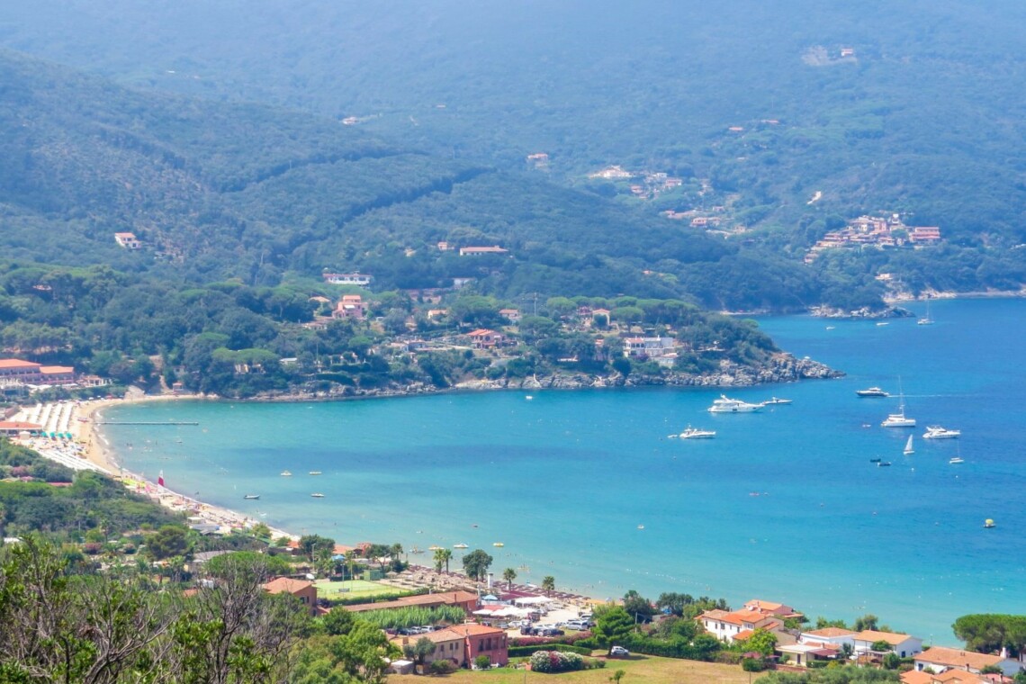 Procchio Isola d'Elba Spiaggia dall'alto