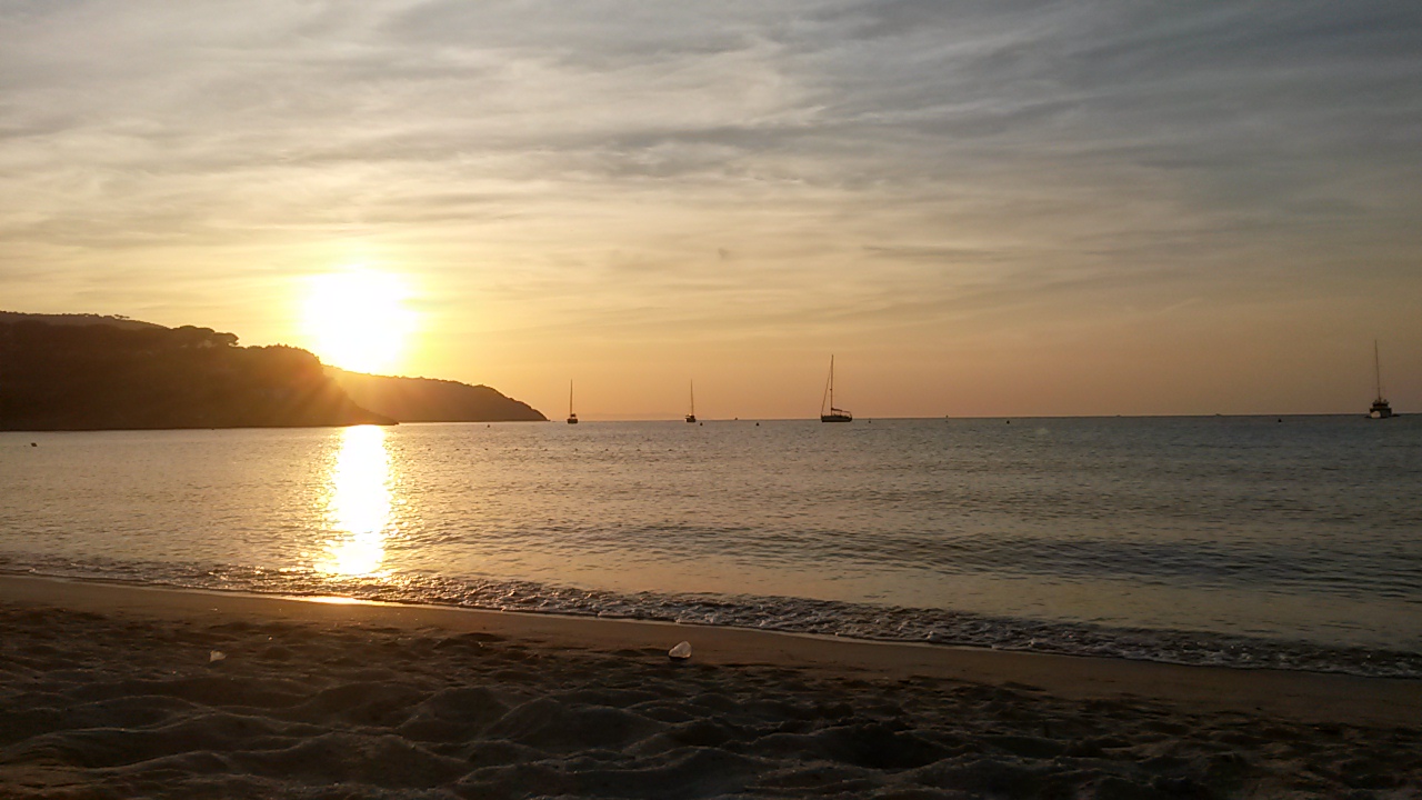 spiaggia Tramonto Biodola sole relax